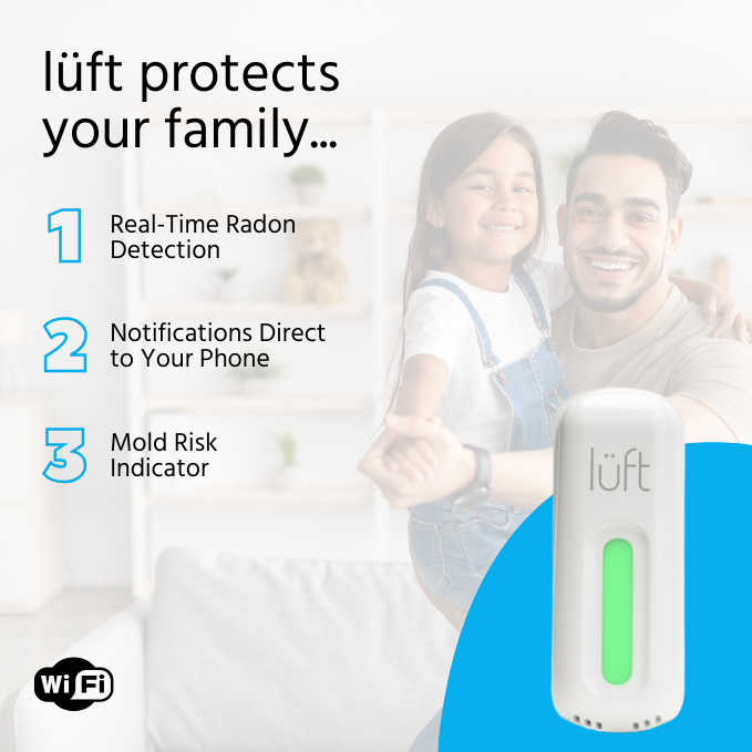 (5) lüft® Home Kit - Radon and Indoor Air Quality Monitors