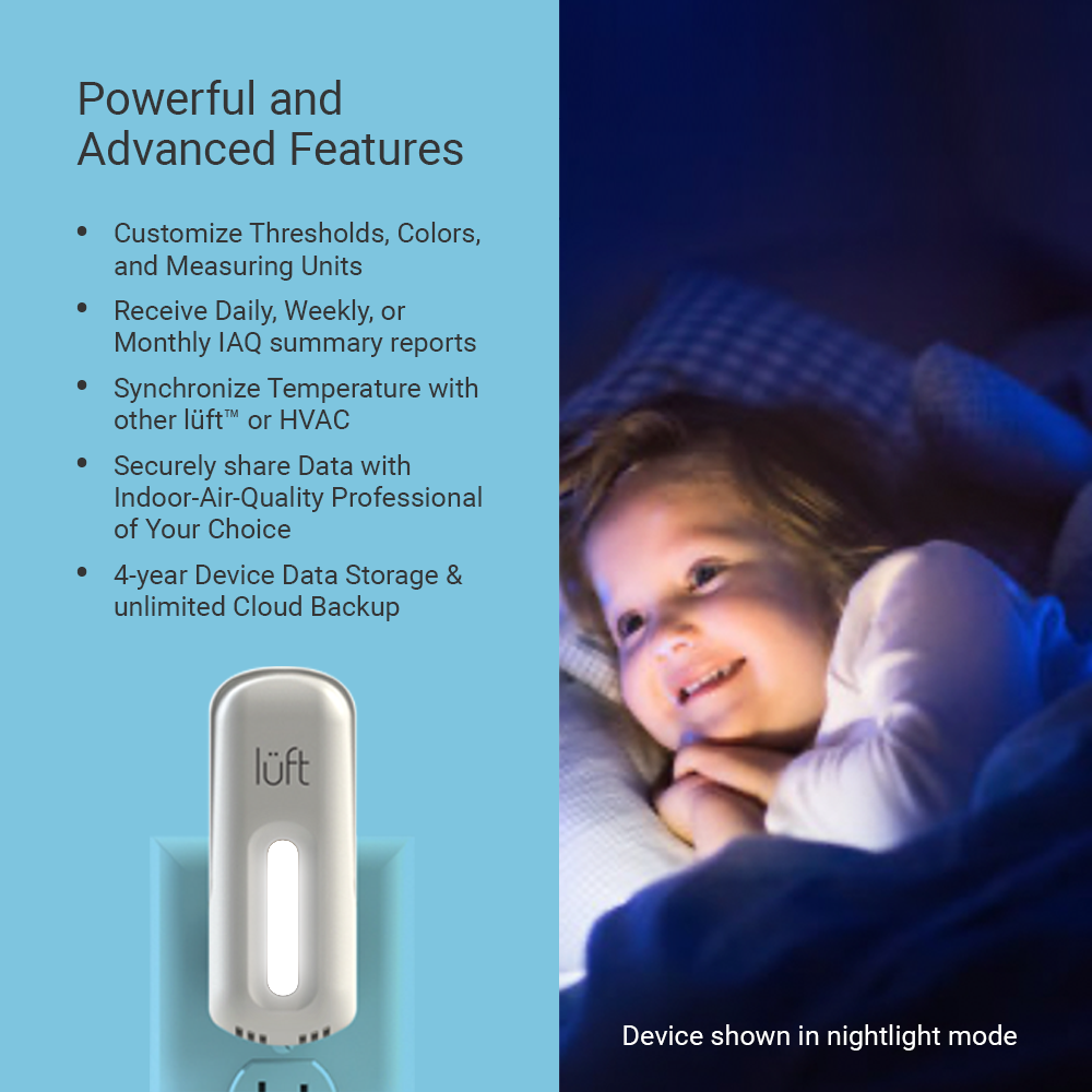 (5) lüft® Home Kit - Radon and Indoor Air Quality Monitors